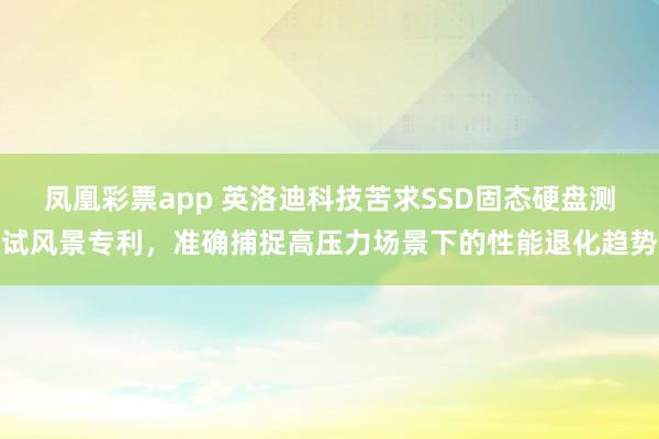 凤凰彩票app 英洛迪科技苦求SSD固态硬盘测试风景专利，准确捕捉高压力场景下的性能退化趋势
