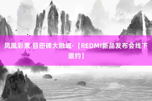 凤凰彩票 目田碑大融城·【REDMI新品发布会线下邀约】