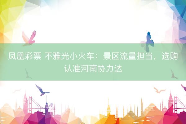 凤凰彩票 不雅光小火车：景区流量担当，选购认准河南协力达